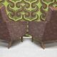 Paire de fauteuils club vintage 1970"
