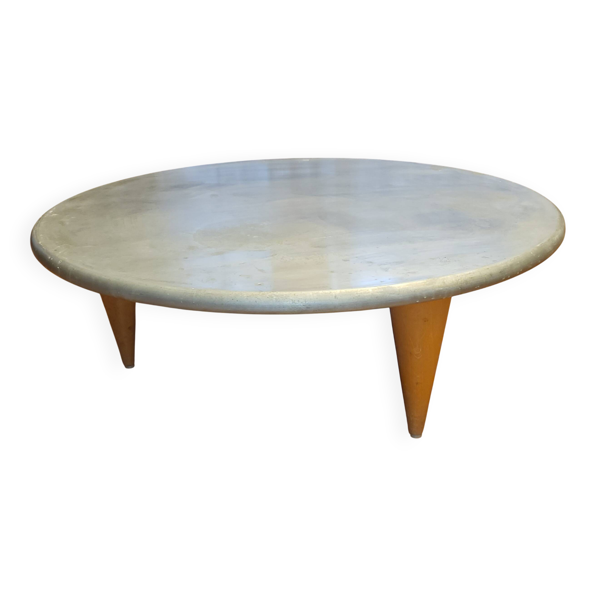 Sir Terence Conran coffee table for Conran shop Paris zinc top 1997