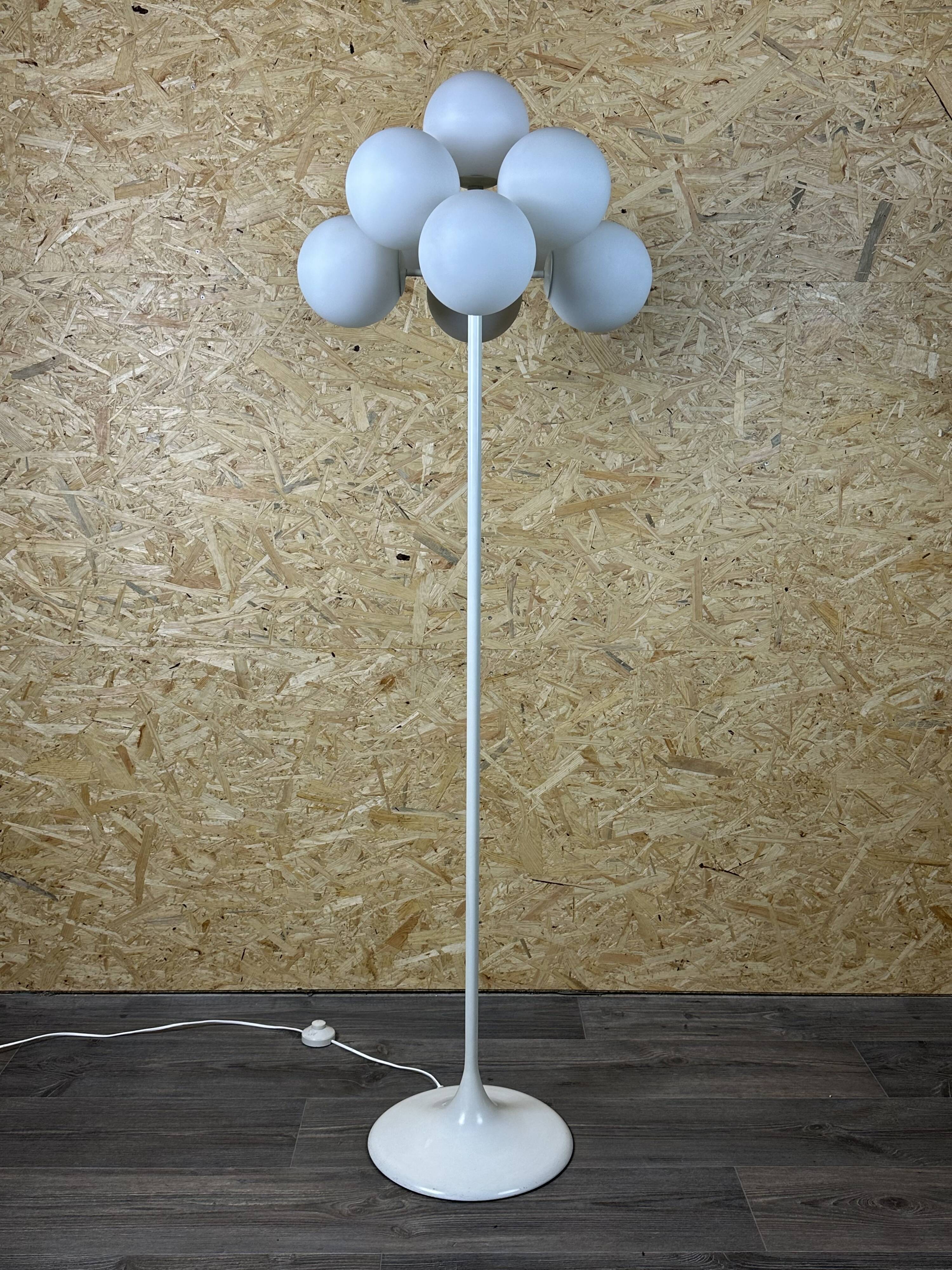 60s 70s floor lamp ball lamp by ER Nele for Temde Leuchten Switzerland