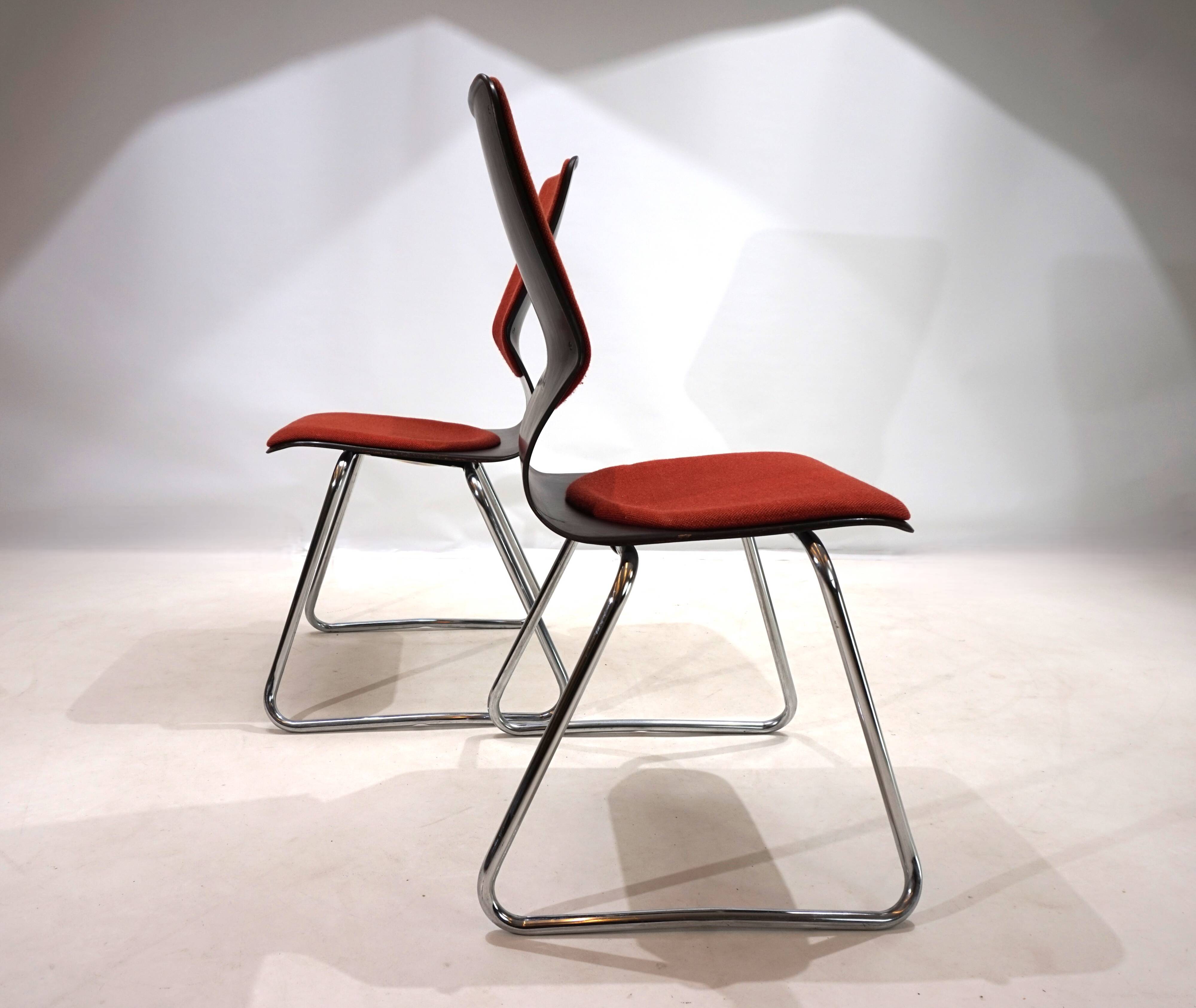 Flötotto set of 2 Pagwood chairs by Elmar Flötotto