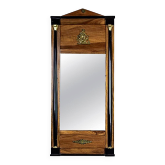 Antique Empire Mirror with Brass Elements