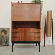 Wooden secretary by Frantisek Mezulanik for Up Zavody