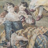 Vintage French Aubusson style jacquard tapestry