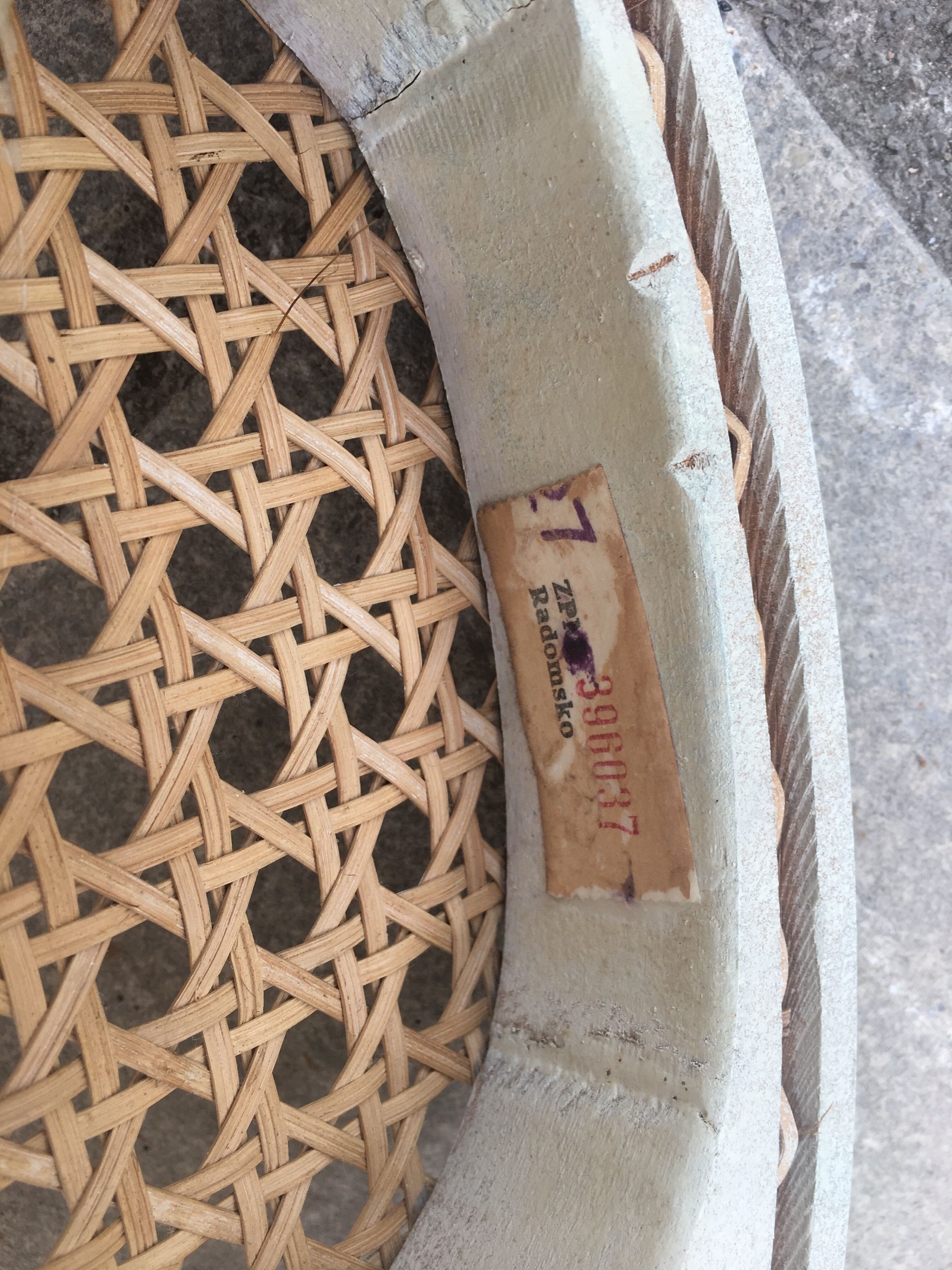 Bistro chairs in rattan and canning