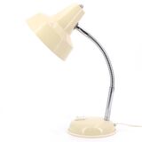Beige articulated metal desk lamp, 1950s