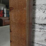 Standing art deco mirror in mahogany frame