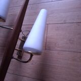 60's teak wall light from Maison Lunel