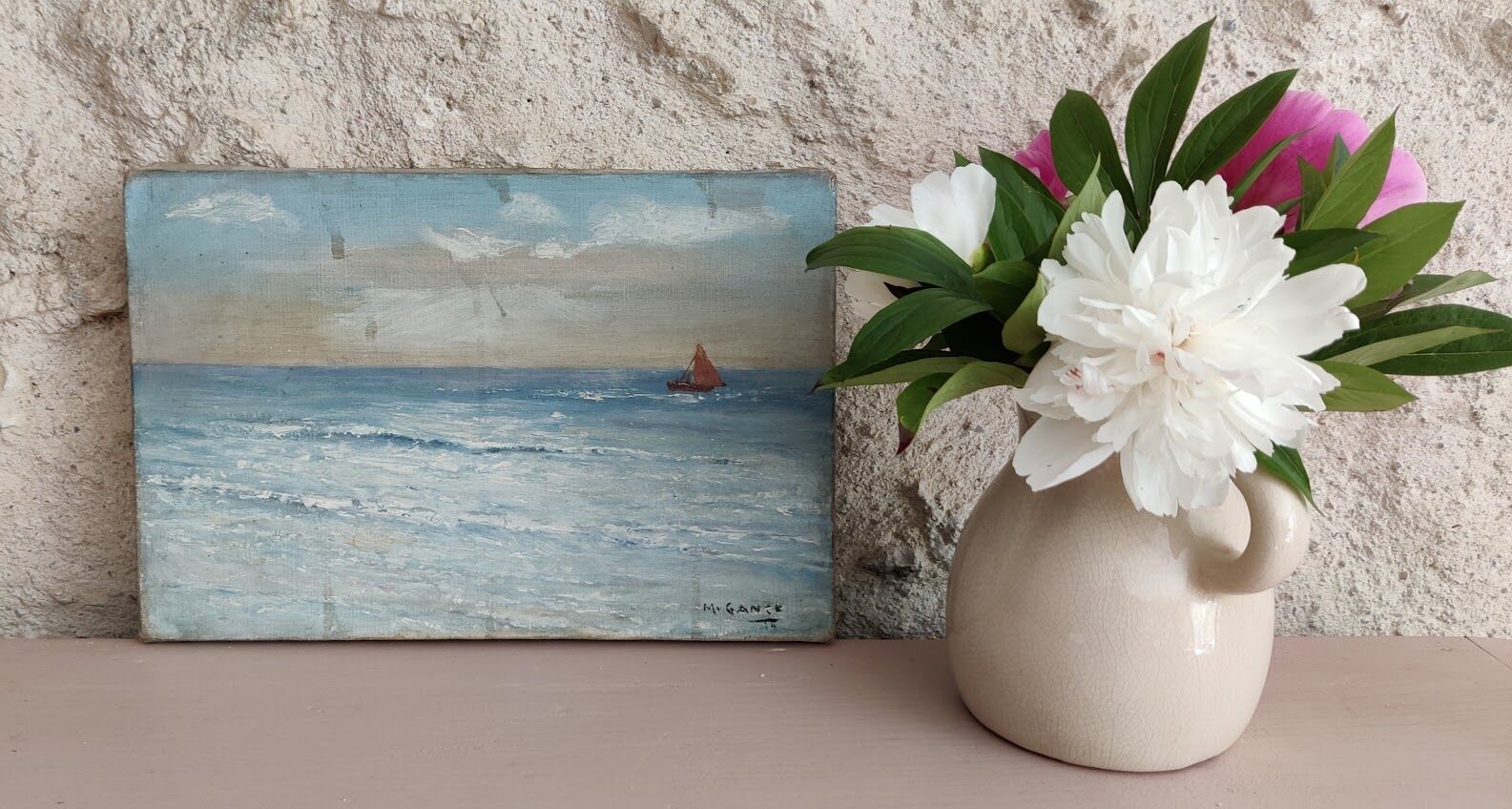 Marine painting by Malthilde Gance