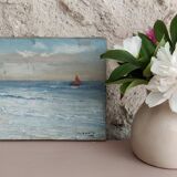 Marine painting by Malthilde Gance