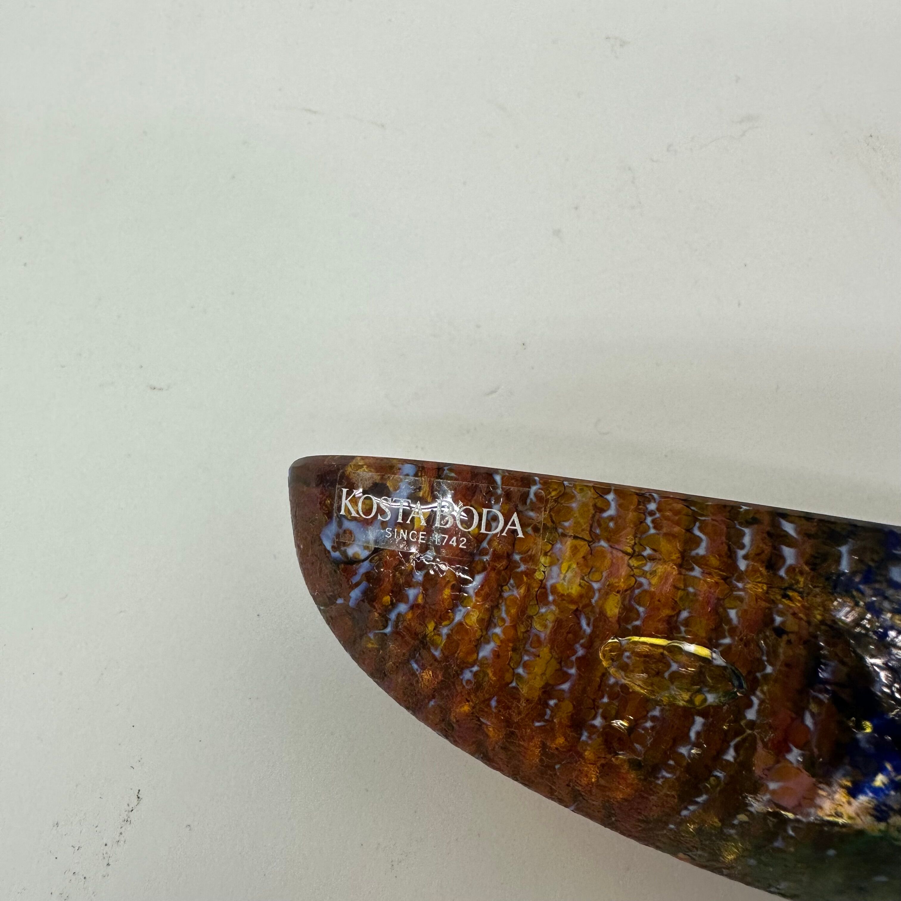 Bertil Vallien for Kosta Boda glass tidy, 1990's  Sweden