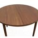 Extendable table set and 4 scandinavian dining chairs in teak 1960