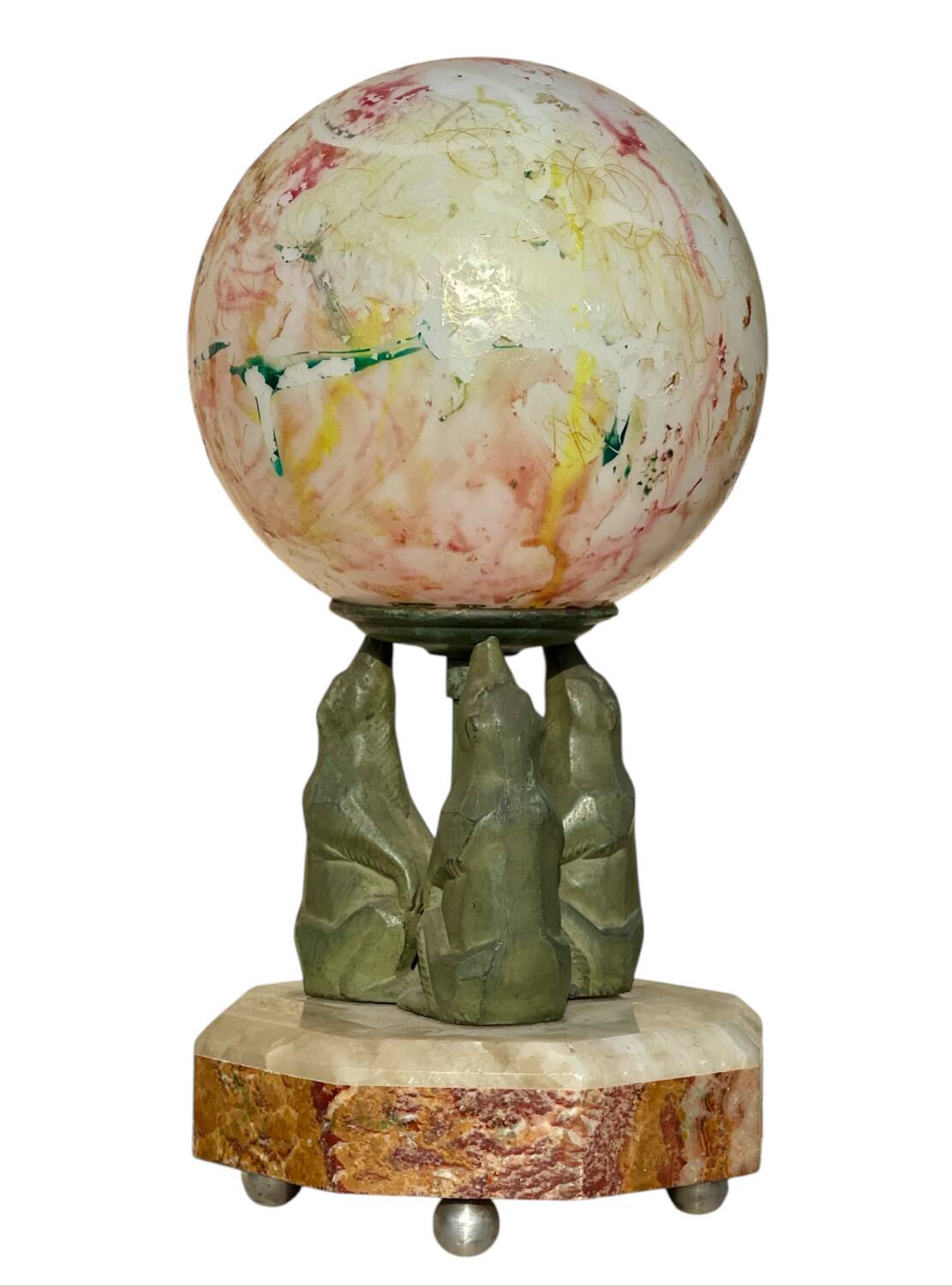 Attr. to ROCHARD or CARVIN - Art Deco Lamp / Night Light