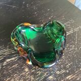 Colored glass ashtray Murano style around the 1960s dimension: H-6cm- L-14cm-