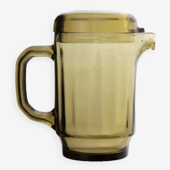 Art deco glass jug