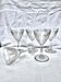 Série de 5 verres à pied en verre soufflé Art Déco, circa 1900