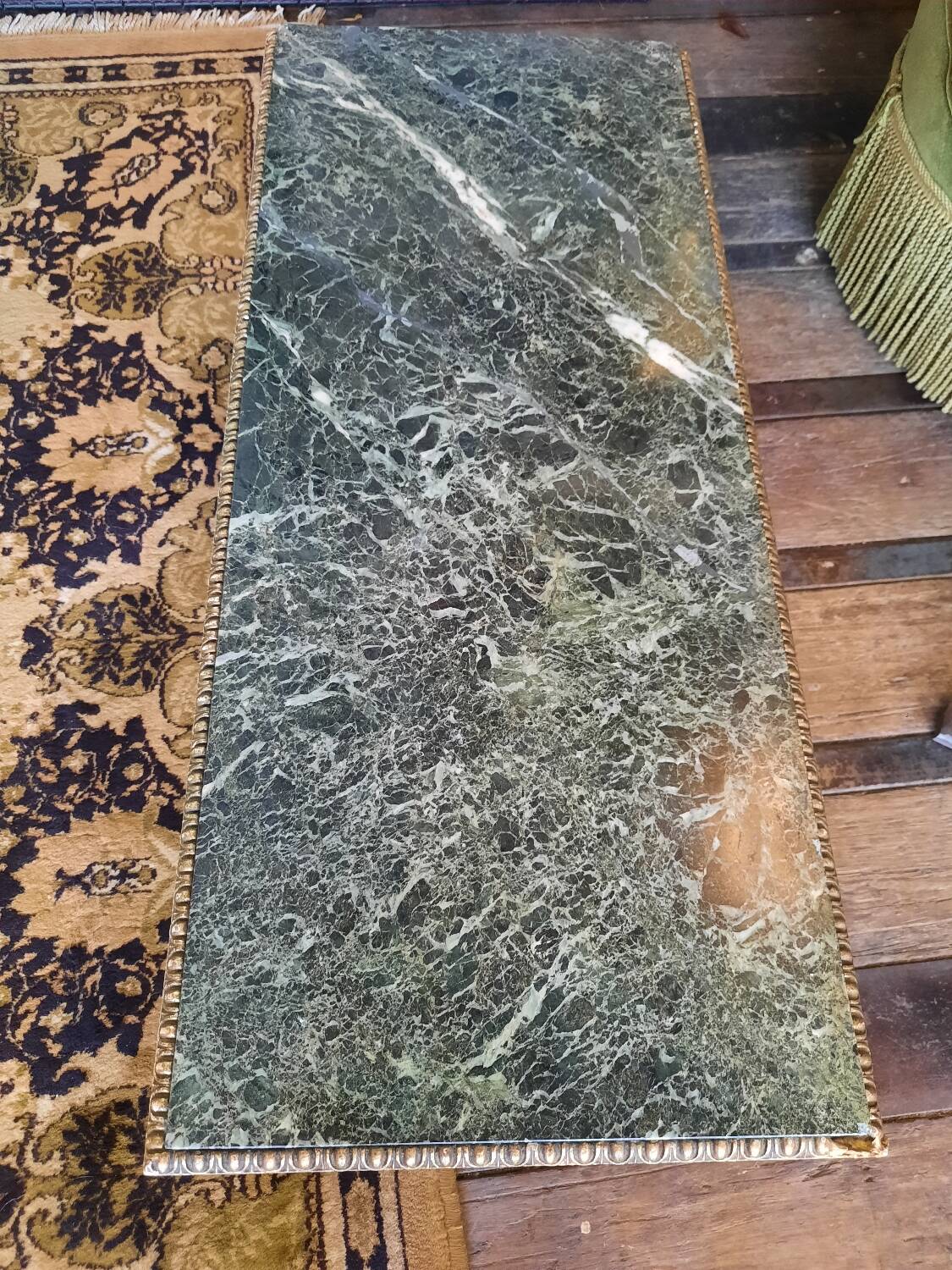 Table basse bois et marbré