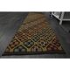 1970s Vintage Turkish Oushak Handmade  Colorful Runner Rug 70x290