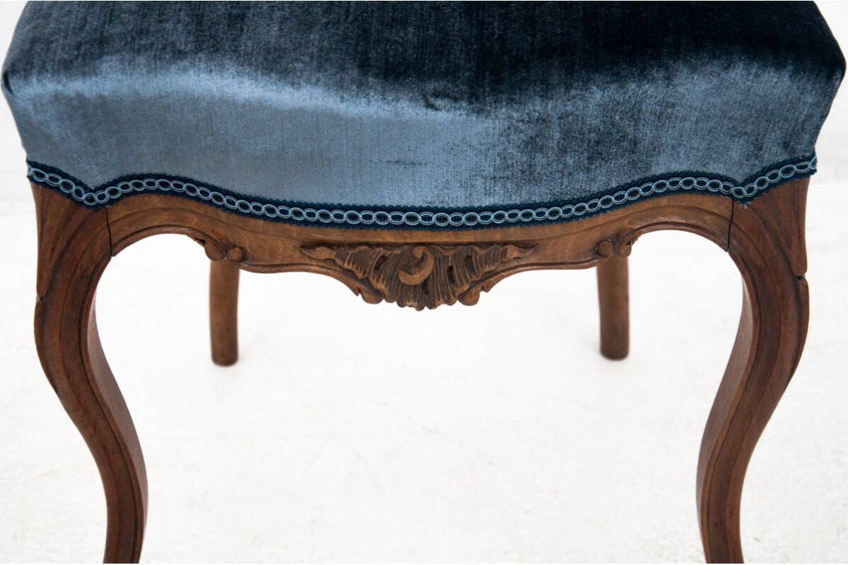 French antique armchairs from around 1890. After renovation.