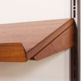 Kai Kristiansen 3 bay teak wall unit with desk, Denmark, 1960s