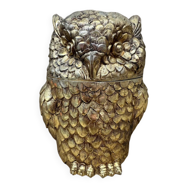 Seau à glace hibou par Mauro Manetti circa 1970