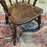 Fauteuil anglais en orme du XIXème