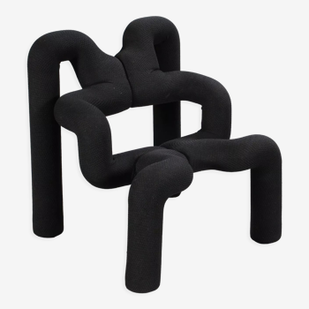 Armchair model 'Extreme', black Terje Ekstrom.