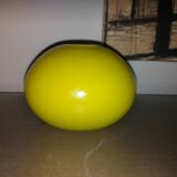 Yellow blown glass vase