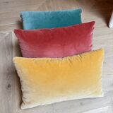 Coussin en velours - rose