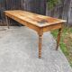Table de ferme en noyer massif
