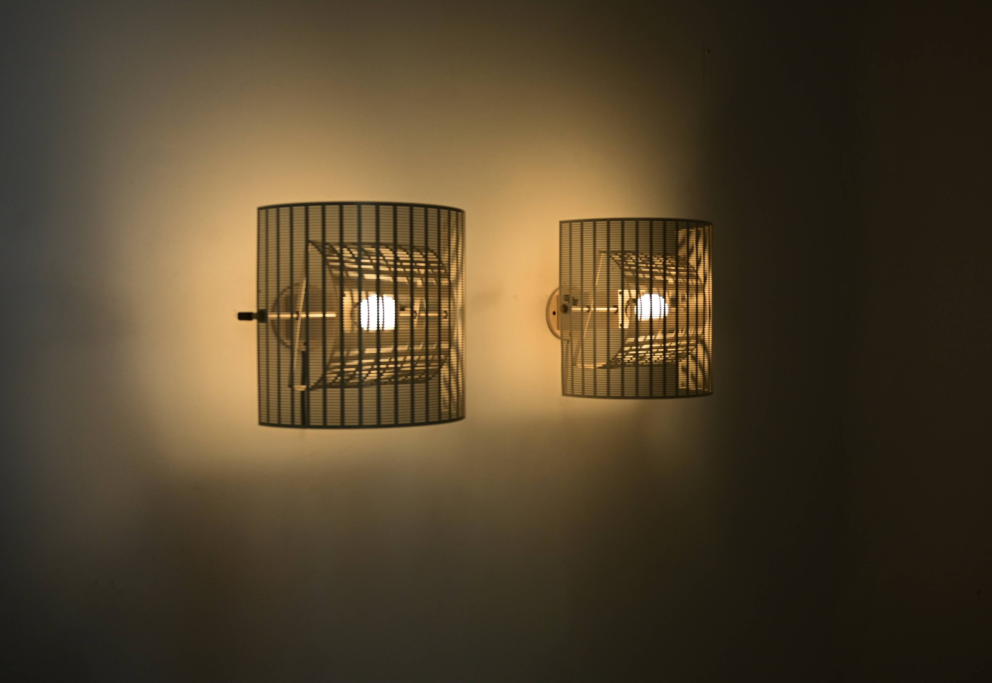 Pair of Shogun Wall Sconces by Mario Botta for Artemide, 1980