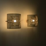 Pair of Shogun Wall Sconces by Mario Botta for Artemide, 1980