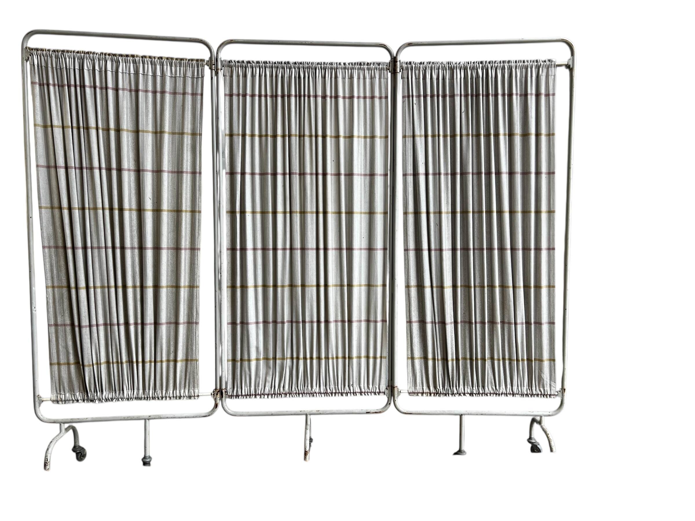Vintage metal room divider/screen 3 empty