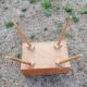 Wooden worker vintage compass feet