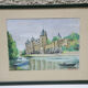 Watercolor painting signed P. Kneppert, The Castle
