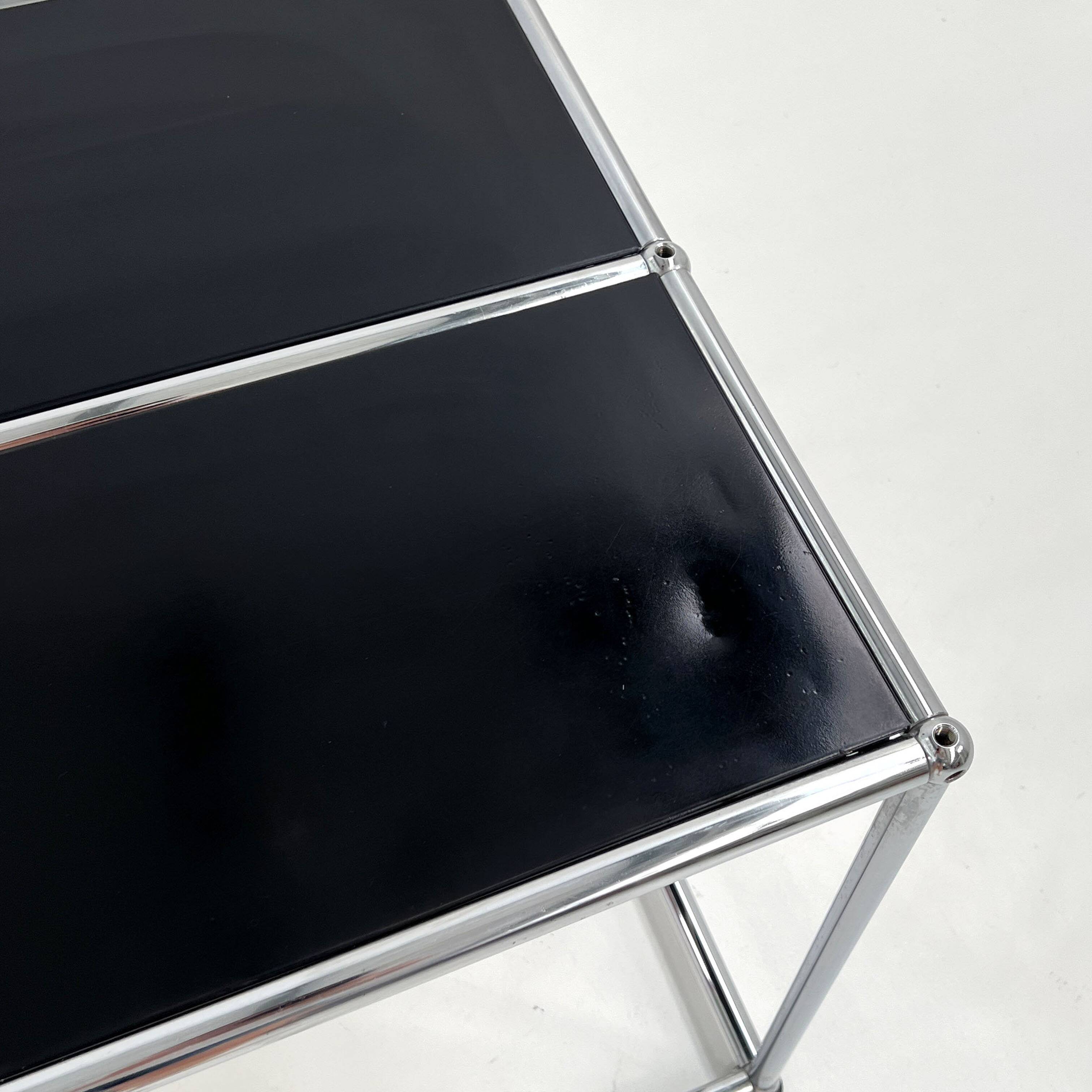 Black console by Fritz Haller & Paul Schärer for USM Haller, 1980