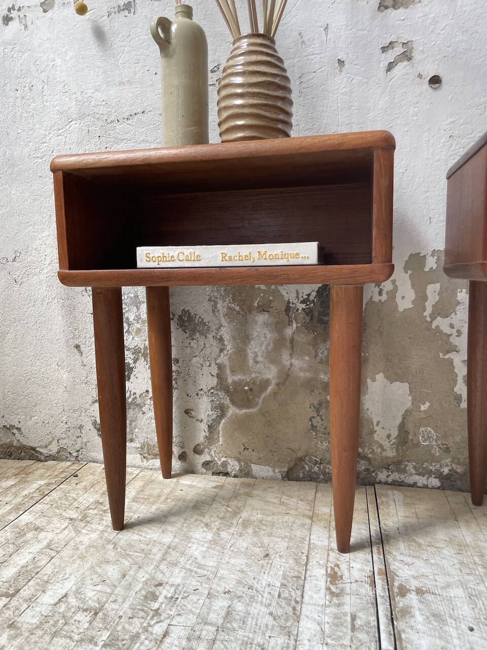 Paire de chevet scandinave en teck