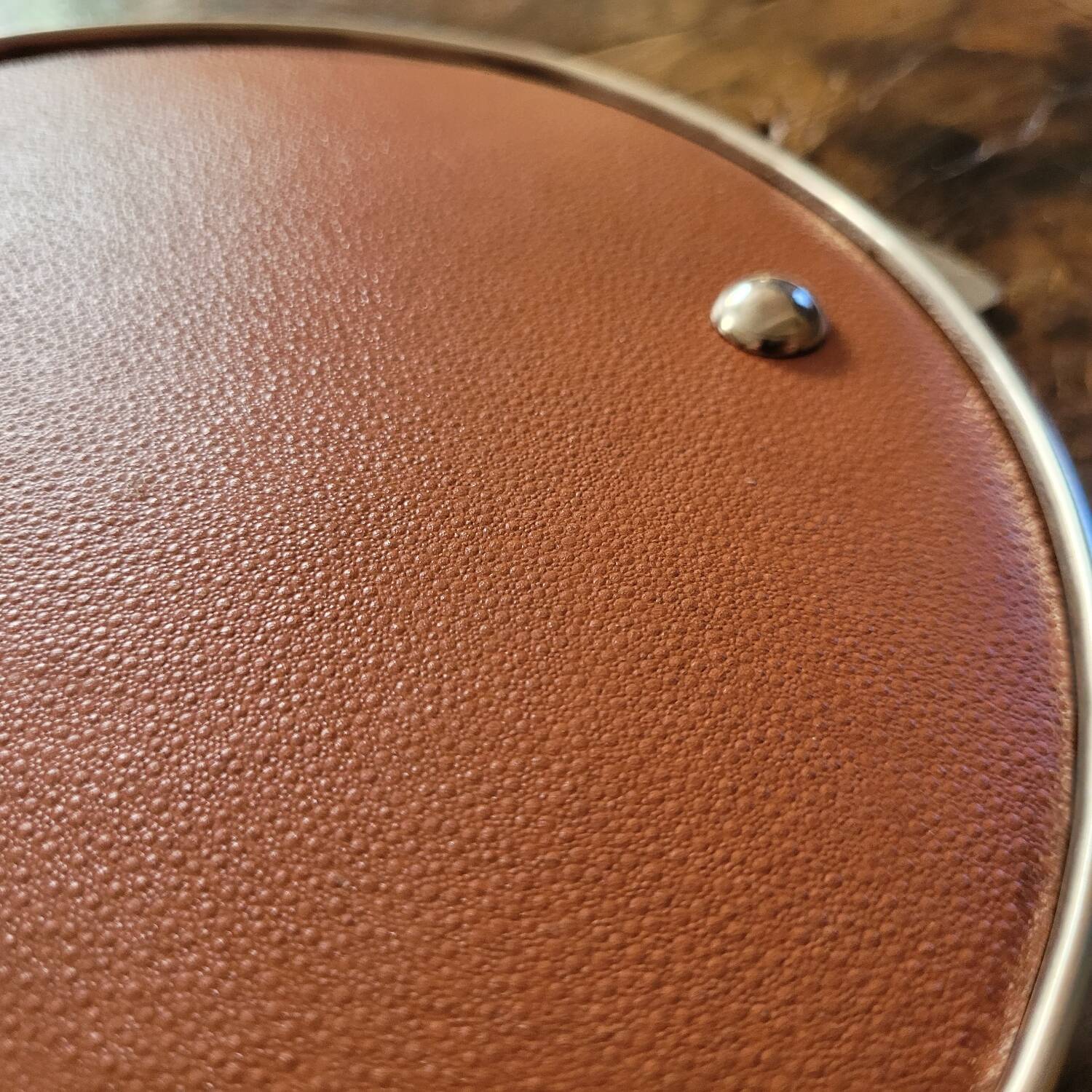1950s tripod mirror plateau