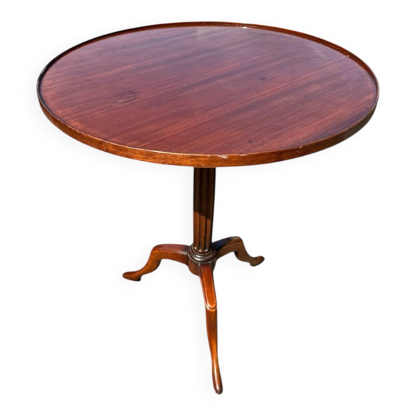 Guéridon en acajou estampillé Malfert – mobilier érotique – curiosité