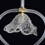 Charming Art Deco Barovier & Toso pendant light chandelier Murano glass, 1950s