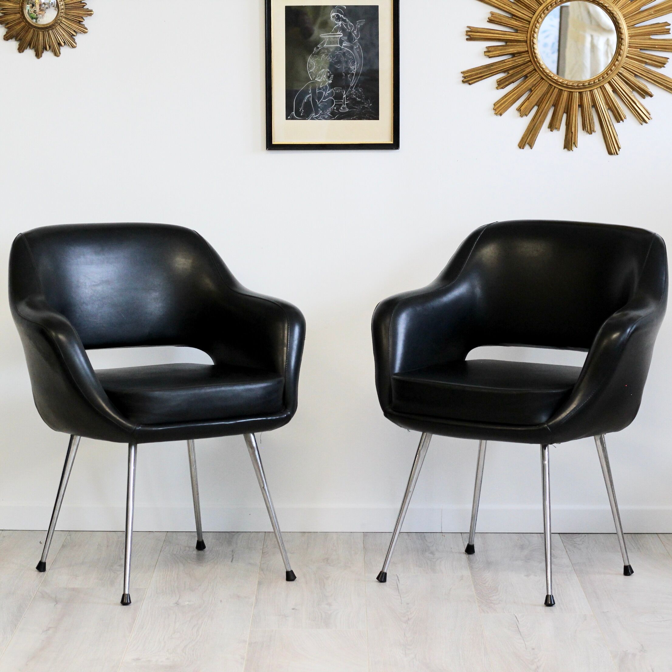 Pair of vintage armchairs