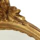 Miroir cranté en or classique Deknudt, biseauté, style Louis XVI, 94 cm