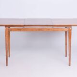 Original Mid-Century Walnut Folding Table, Made by Mier Topolcany, Czech, 1950s