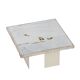 Petite table basse en marbre blanc par Paul Kingma, 1980s