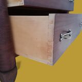 Small wooden veneer Art Deco chest of drawers.