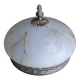 2-light marble effect ceiling light