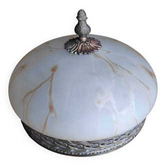 2-light marble effect ceiling light