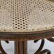 Bistro dining table in bentwood and cane from Alvar Aalto by Thonet