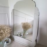 Grey art deco mirror