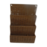 Mail door/ wicker wall organizer