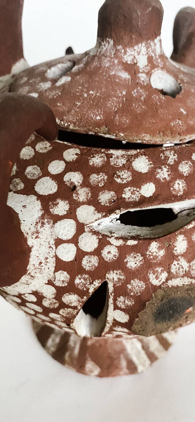 African terracotta tealight holder